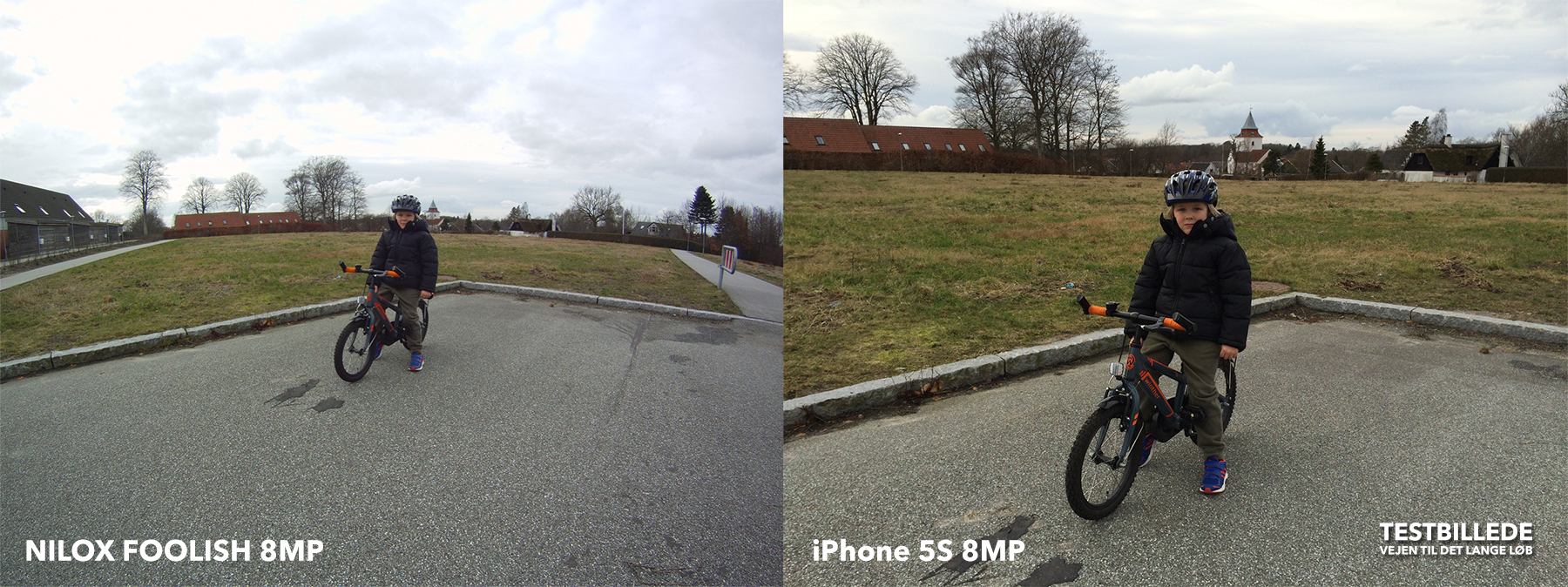 En ukomprimeret sammenligning mellem Nilox og iPhone 5S. Begge 8MP